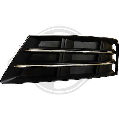 Griglia paraurti sx A4 15-10.18 con modanatura cromata nero no S-LINE