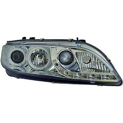 Coppia fari fanali anteriori TUNING 6 02-08 cromati non marchiati E H1+H