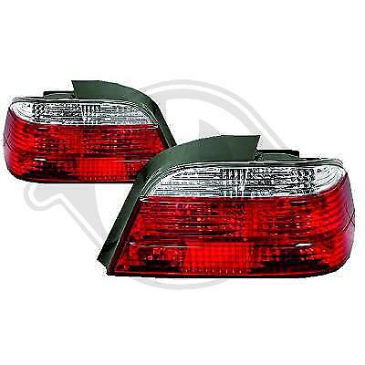 Coppia Fari Fanali Posteriori TUNING Serie 7 E38 1994-2001 ROSSO/BIANCO