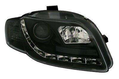 Coppia set fari fanali a LED dayline per A4 B7 11.2004 >11.2007 nero