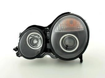 Coppia Fari Fanali Anteriori Tuning classe E W210 97-01 nero