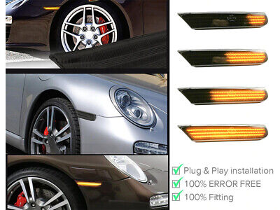 Kit Freccia Laterale a Led Side Marker Dinamica Lente Fume 911 Boxster 996 Resi