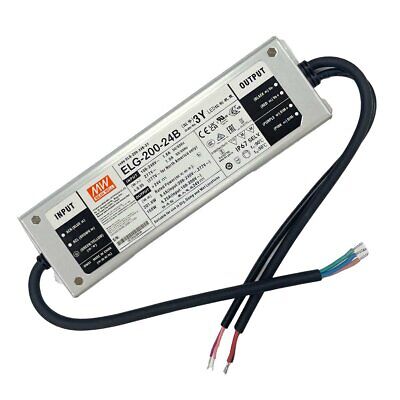MeanWell ELG-200-24B-3Y Alimentatore Dimmerabile 0-10V PWM Resistenza IP67 200W