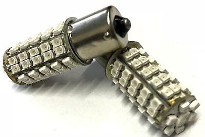 Coppia 2 Lampade Led BA15S 1156 P21W Con 68 Smd 3528 Colore Rosso 12V 2W <p>