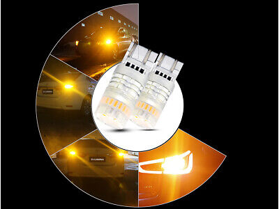 Lampada Led T20 7443 7440 Canbus Arancione Ambra 12V No Polarita IP67