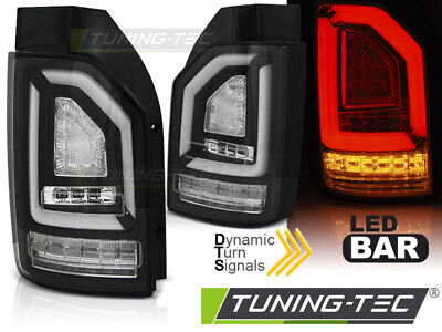 LED BAR TAIL LIGHTS BLACK SEQ fits T6 15-19 OEM BULB