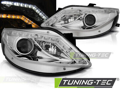 HEADLIGHTS DAYLIGHT CHROME with LED INDICATOR fits IBIZA 6J 06.08-12