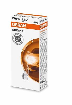LOTTO DI 10 PEZZI OSRAM Orginal 2825 W5W 12V 5W W2,1x9,5d