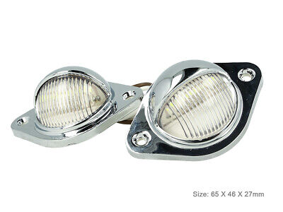 Kit Luci Targa Ingombro Laterale 24V 12V Bianco Freddo Per Furgone Camper