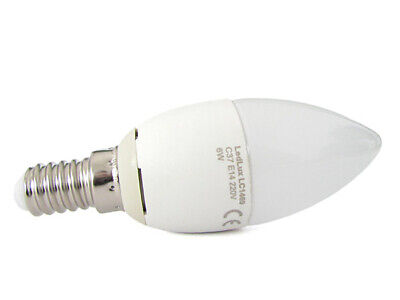 Lampada A Led E14 C37 6W Bianco Caldo Forma Goccia Oliva Candela 240 Gradi 220V