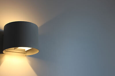 Applique Led Da Parete Bryana 6W Carcassa Bianca Circolare Bianco Caldo IP65 Do