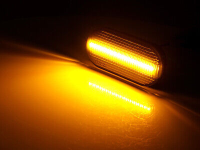 Kit Freccia Laterale a Led Side Marker Lente Trasparente Luce Arancione PerG