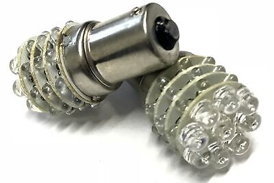 Coppia 2 Lampade Led BA15S 1156 P21W Con 9 F5 Frontale + 27 F3 Laterale Colore