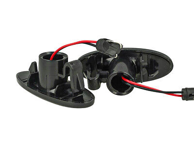 Kit Freccia Laterale a Led Side Marker Lente Nero Fume Luce Arancione Per Nissa