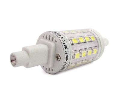 Lampada Led R7S 360 Gradi 78mm 5W=60W Bianco Freddo 6000K 220V Super Slim 22mm L