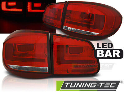FANALI POSTERIORI A LED ROSSO WHIE per TIGUAN 07-07.11