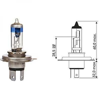 Lampadina H4 12V 60/55W P43t +120% luce emessa