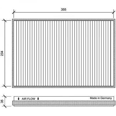 FILTRO ABITACOLO MERCE COMPATIBILE CON MERCEDES Sprinter 06.2006-