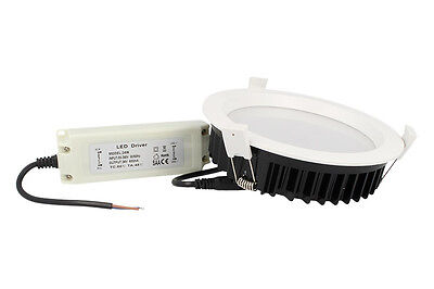 Lampada Faro Led Incasso Da Soffitto 25W Bianco Caldo Rotondo Per Centro Commerc