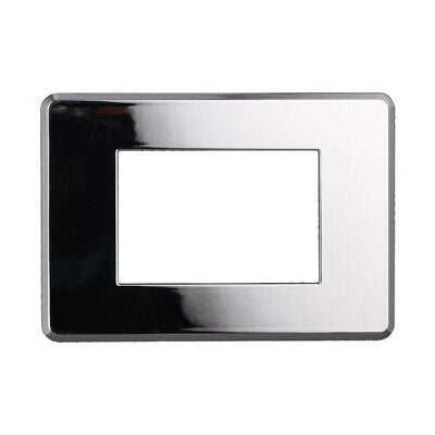 ETTROIT Placca Slim Sottile 3P Serie Moon Colore Cromo Lucido Compatibile Con