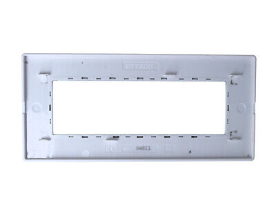 ETTROIT Placca In Vetro Serie Solar 6P Colore Silver Compatibile Con Bticino
