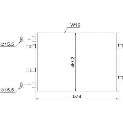 Condensatore clima VIVARO 01/2006 TRAFIC II 2.0dCi