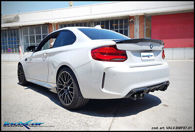 F87 M2 3.0 (410CV) 2018-- Terminale con uscita 2x diam. 90 X-RACE BLACK