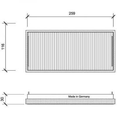 Filtro abitacolo antipolline ClasseE W210/W220/Unimog