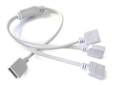 2 PZ Connettori Splitter Duplicatore Sdoppiatore Multipresa da 1 Cavo RGB a 3 C