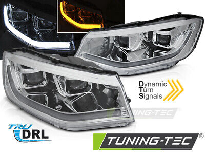 FARI TUBO LUCE CROMATA DRL SEQ per CADDY 20-