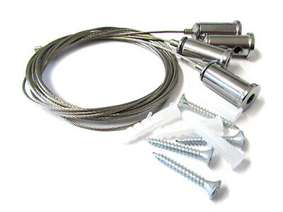 Kit Staffe Fissaggio a Sospensione Per Pannello Led 120x30 60x60 SV6059 SV6012