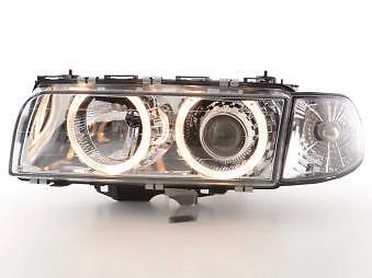 Coppia Fari Fanali Anteriori Tuning Angel Eyes serie 7 E38 95-98 cromato