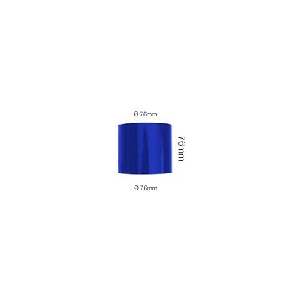 Manicotto blu Manitor dritto l.76mm id.76mm silicone rinforzato a 4 strati