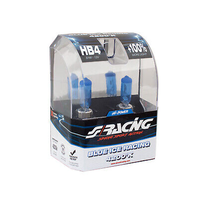 HB4 Blue Ice Racing alogena 2 pezzi 700 lm 4200°K 51W 12V