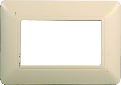 ETTROIT Placca Plastica Serie Solar 3P Colore Sabbia Compatibile Con Bticino