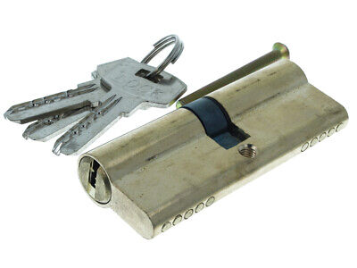 Cilindro Serratura 80mm In Ottone Con 3 Chiavi Per Porte <ul><li>Doppio