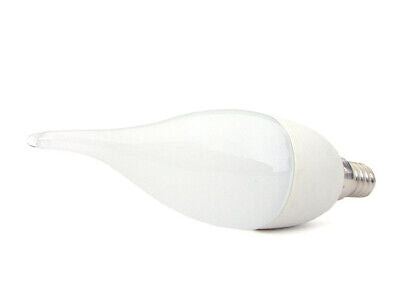 Lampada A Led E14 CF37 5.5W Neutro 4000K Forma Candela Fiamma Colpo Di Vento 24