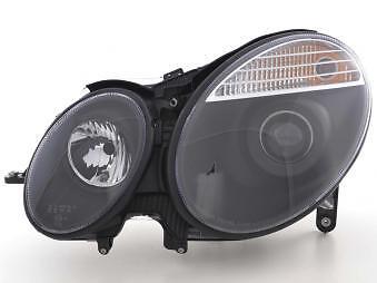 Coppia Fari Fanali Anteriori Tuning classe E W211 06-08 nero