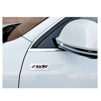 Metal logo Simoni Racing 9,4x3,2 targhetta adesiva in alluminio