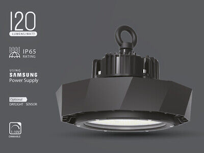 Faro Led Campana Industriale UFO 100W 4000k 90 Gradi 120LM/W IP65 Dimmerabile