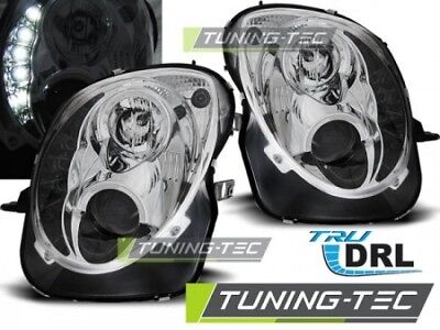 Coppia Fari Fanali Anteriori Tuning led diurne DLR  MITO 2008> Cromati