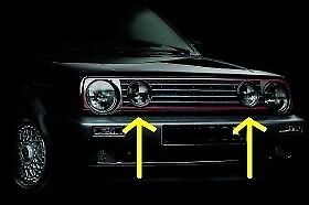 Coppia Fari Anteriori Angel Eyes Tuning sezioni interne per Golf 1 + 2