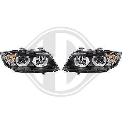 Coppia Set Fari Fanali Anteriori Angel Eyes TUNING Serie3 E90/E91 2005-2008 H7