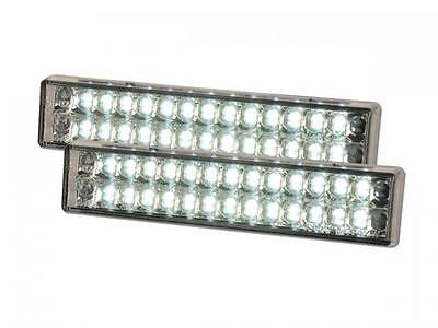 LED daytime running light function universal chrome