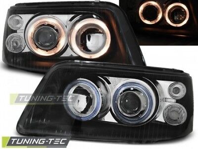 Coppia Fari Fanali Anteriori Tuning  T5 04.03-08.09 ANGEL EYES Nero