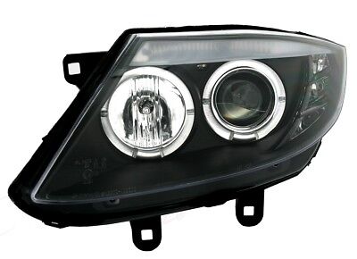 Coppia Fari Fanali Anteriori Tuning Angel Eyes per Z4 E85 2003 > 2008 Neri