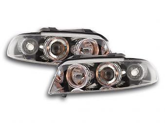 Coppia Fari Fanali Anteriori Tuning A4 B5 99-01 cromato
