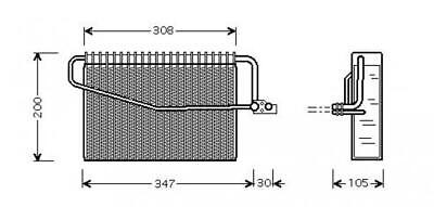 MERCE EVAPORATORE COMPATIBILE CON MERCEDES
