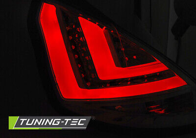 Coppia Fari Fanali Posteriori Tuning FIESTA MK7 12-15 3 PORTE Fume' LED BAR