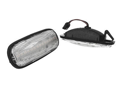 Kit Freccia Laterale a Led Side Marker Lente Trasparente Luce Bianco Per Land